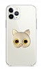 iPhone 12 Pro Max Kedi Figrl Telefon Tutuculu Gri Silikon Klf