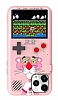 iPhone 12 Pro Max Oynanabilir Tetris Gameboy Pembe Telefon Klf Panter