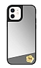 iPhone 12 Yldz Figrl Aynal Silver Rubber Klf