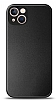 iPhone 13 Mini Metal Siyah Rubber Klf