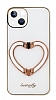 iPhone 13 Pro Kalpli Tutuculu Beyaz Silikon Klf