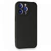 iPhone 13 Pro Kamera Korumal Siyah Silikon Klf - Resim: 1