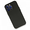 iPhone 13 Pro Kamera Korumal Siyah Silikon Klf - Resim: 2