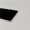 iPhone 13 Pro Max 3D Glitter Elmas Beyaz Silikon Klf - Resim: 2