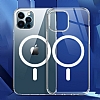Eiroo iPhone 13 Pro Max Manyetik zellikli Wireless effaf Silikon Klf - Resim: 2