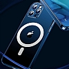 Eiroo iPhone 13 Pro Max Manyetik zellikli Wireless effaf Silikon Klf - Resim: 1