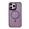 iPhone 13 Pro Max Magsafe zellikli Buzlu Mor Rubber Klf