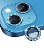 iPhone 14 Plus Crystal Mavi Taşlı Kamera Lensi Koruyucu