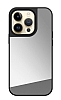 iPhone 14 Pro Aynal Silver Silikon Kenarl Rubber Klf