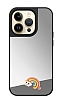 iPhone 14 Pro Gkkua Figrl Aynal Silver Rubber Klf