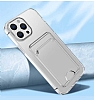 iPhone 14 Pro Kartlkl effaf Rubber Klf - Resim: 3