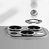 iPhone 14 Pro Max Siyah Metal Kamera Lens Koruyucu - Resim 7
