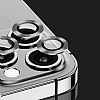 iPhone 14 Pro Max Siyah Metal Kamera Lens Koruyucu - Resim 4