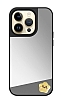iPhone 14 Pro Yldz Figrl Aynal Silver Rubber Klf