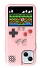iPhone 14 Oynanabilir Tetris Gameboy Pembe Telefon Klf