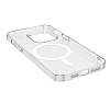iPhone 15 Magsafe zellikli effaf Rubber Klf - Resim 3