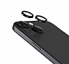 iPhone 15 Plus Metal Siyah Kamera Lens Koruyucu