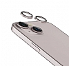 iPhone 15 Plus Metal Pembe Kamera Lens Koruyucu