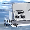 iPhone 15 Pro Max Silver Crystal Tal Kamera Lensi Koruyucu - Resim: 2