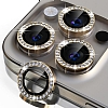 iPhone 15 Pro Max Titanium Crystal Taşlı Kamera Lensi Koruyucu