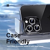 iPhone 15 Pro Max Siyah Crystal Tal Kamera Lensi Koruyucu - Resim 2