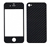 Eiroo iPhone 4 / 4S Karbon Fiber n + Arka Sticker - Resim 1