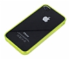 iPhone 4 / 4S Silikon Kenarl Ultra nce Kristal Sar Klf - Resim: 3