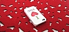 iPhone 4 / 4S Love Crystal Beyaz Sert Rubber Klf - Resim: 2