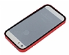 Eiroo Fly Hybrid iPhone SE / 5 / 5S Silikon Bumper ereve Krmz Klf - Resim: 2