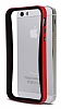 Eiroo Fly Hybrid iPhone SE / 5 / 5S Silikon Bumper ereve Krmz Klf - Resim: 4