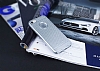 iPhone SE / 5 / 5S Metalik Noktal Silver Silikon Klf - Resim 1
