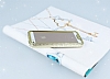 iPhone SE / 5 / 5S Tal Metal Bumper ereve Gold Klf - Resim 2