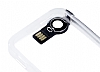 iPhone SE / 5 / 5S USB Lightning Kablolu Turuncu Rubber Klf - Resim 5