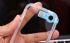 iPhone SE / 5 / 5S USB Lightning Kablolu Turuncu Rubber Klf - Resim 4