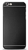 iPhone 6 / 6S Metal Siyah eritli Rubber Klf