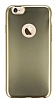 iPhone 6 Plus / 6S Plus Metalik Gold Silikon Klf