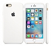 iPhone 6 / 6S Orjinal Beyaz Silikon Klf - Resim: 1