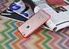 iPhone 6 / 6S Pembe Silikon Kenarl Rubber Klf - Resim 2
