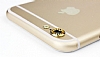 iPhone 6 / 6S Beyaz Tal Kamera Lensi Koruyucu - Resim: 3