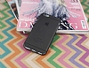 iPhone 6 / 6S Metal Tulu effaf Siyah Silikon Klf - Resim: 1