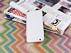 iPhone 6 / 6S Metal Tulu effaf Beyaz Silikon Klf - Resim: 2