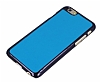 iPhone 6 / 6S Metalik Kenarl Mavi Deri Klf - Resim: 3