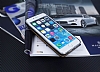 iPhone 6 Plus / 6S Plus Czdanl Deri Siyah Silikon Klf - Resim 1