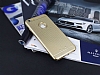 iPhone 6 Plus / 6S Plus Metalik Noktal Gold Silikon Klf - Resim: 1