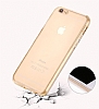iPhone 6 Plus / 6S Plus Tam Koruma effaf Gold Rubber Klf - Resim: 3