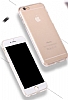 iPhone 6 Plus / 6S Plus Tam Koruma effaf Gold Rubber Klf - Resim: 4
