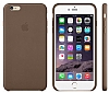 iPhone 6 Plus / 6S Plus Orjinal Kahverengi Deri Klf - Resim: 2