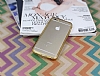 iPhone 6 / 6S Silikon Bumper ereve Gold Klf - Resim 1