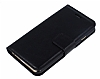 iPhone 6 / 6S Standl Czdanl Siyah Deri Klf - Resim 1