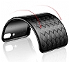 iPhone 7 / 8 Kamera korumal Hasr Desenli Siyah Silikon Klf - Resim 5